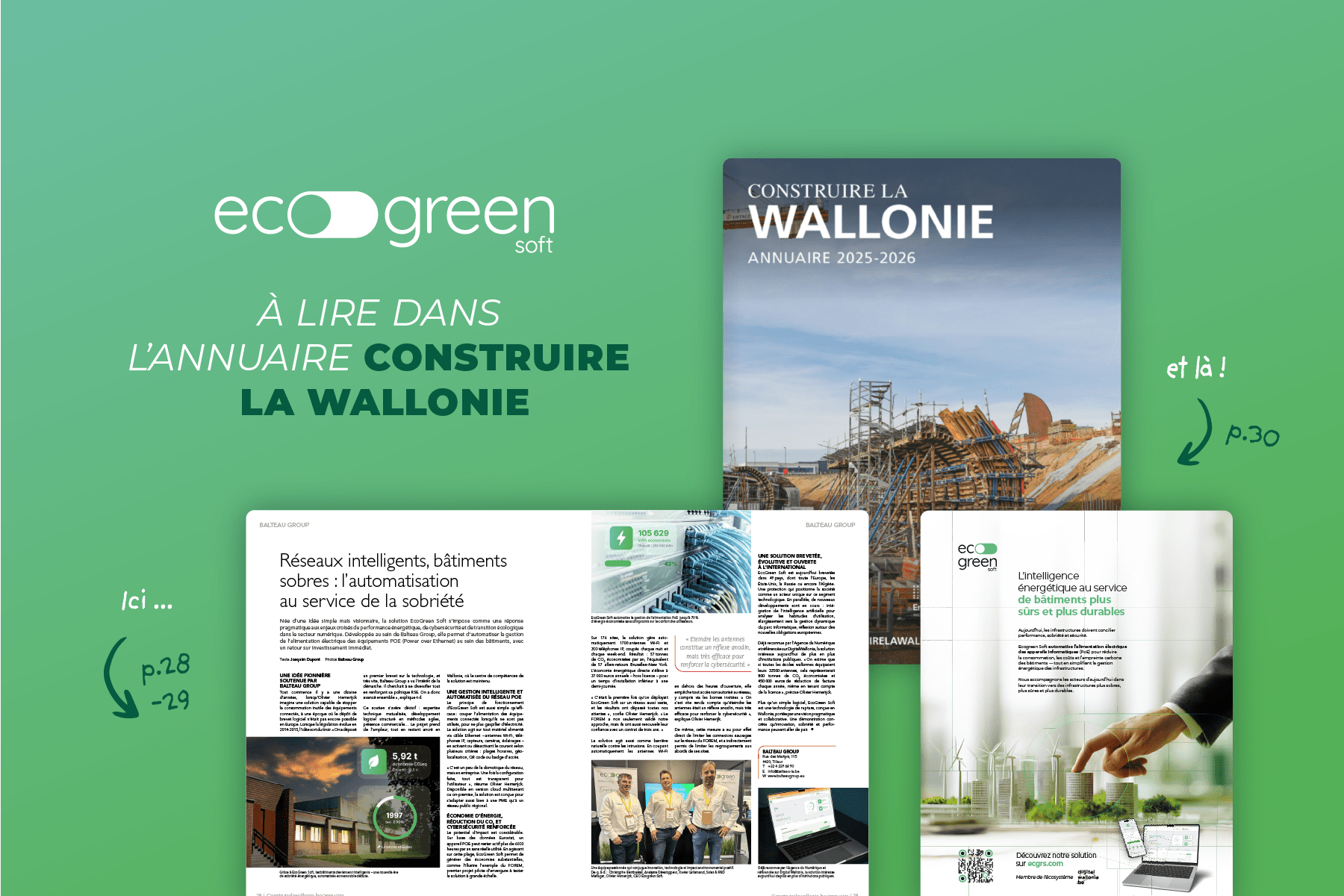 Retrouvez nous dans Construire la Wallonie