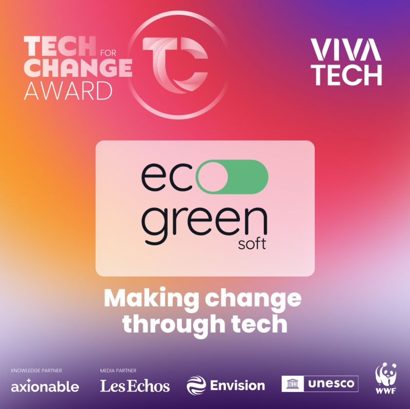 Tech for change award pour Ecogreen Soft - VivaTech 2026